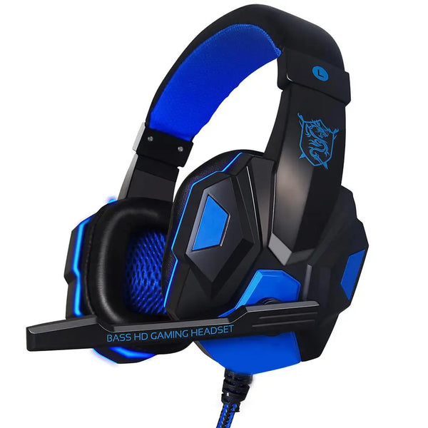 Wired Gaming Headsets Over-ear Headphones with  Mic Stereo